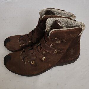 Timberland x Smartwool Women's Boots 25640 Brown Suede Vibram Sole Size 10M.